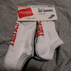 Hanes Originals Mens No-Show Socks